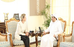 Dr. Al Marri Met Ambassador of the Kingdom of the Netherlands to Qatar