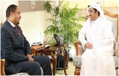 Dr. Al Marri met the Ambassador of Ethiopia