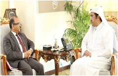 Dr. Al Marri met the Ambassador of Bangladesh