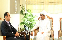 Al Marri met the Ambassador of the Republic of Paraguay to the State of Qatar