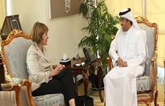 Dr. Al Marri met with Representative of The State Department's Office of International Labor Affairs