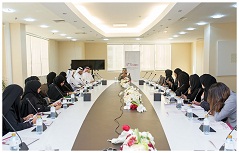 The NHRC held a meeting at its headquarters with a delegation from the Dubai Foundation for Women and Children