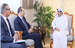 Dr. Al Marri met with Director of the Middle East and North Africa division of the OHCHR and the new Director of the United Nations Centre for training and documentation