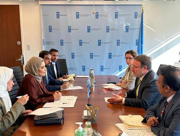مريم العطية تواصل اجتماعاتها مع كبار المسؤولين بمقر هيئة الأمم المتحدة بنيويورك